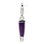 Amore La Vita Sterling Silver 3-D Purple Enameled Lip Gloss Charm hide-image