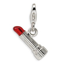 Amore La Vita Sterling Silver Enamel Red Lipstick Charm hide-image