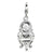 Amore La Vita Sterling Silver 3-D Vanity Chair Charm hide-image