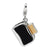 3-D Enameled Toaster with Toast Charm in Sterling Silver