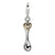 Amore La Vita Sterling Silver Gold-Plated 3-D Spoon Charm hide-image