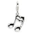 Amore La Vita Sterling Silver 2-D Enameled on Back Musical Note Charm hide-image