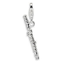 Amore La Vita Sterling Silver Polished Flute Charm hide-image