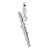 Amore La Vita Sterling Silver Polished Flute Charm hide-image