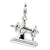 3-D Enameled Sewing Machine Charm in Sterling Silver