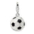 Amore La Vita Sterling Silver 3-D Enameled Soccer Ball Charm hide-image