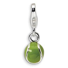 Amore La Vita Sterling Silver 3-D Enameled Tennis Ball Charm hide-image