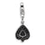 Amore La Vita Sterling Silver CZ & Enameled Spade Shaped Charm hide-image