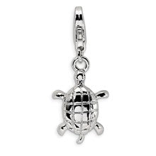 Amore La Vita Sterling Silver Polished Turtle Charm hide-image