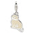 Amore La Vita Sterling Silver Polished Cat Charm hide-image