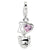 Amore La Vita Sterling Silver CZ I Love Cats Charm hide-image