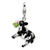 3-D Enameled Eating Cow Charm in Sterling Silver