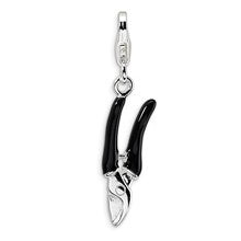 Amore La Vita Sterling Silver 3-D Enameled Pruning Shears Charm hide-image