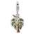 Amore La Vita Sterling Silver Polished Swarovski Element Palm Tree Charm hide-image