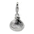 Polished Shell Charm in Sterling Silver