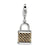 Gold-Plated 3-D Fishing Basket Charm in Sterling Silver