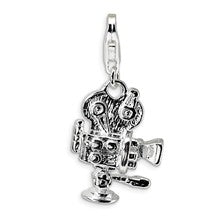 Amore La Vita Sterling Silver 3-D Polished Movie Camera Charm hide-image