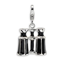 Amore La Vita Sterling Silver Enamel Binocular Charm hide-image