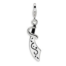 Amore La Vita Sterling Silver Enameled Sword Charm hide-image