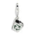 Amore La Vita Sterling Silver Enamel Recycle Bin Charm hide-image