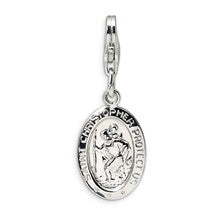 Amore La Vita Sterling Silver Saint Christopher Medal Charm hide-image