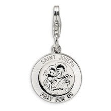 Amore La Vita Sterling Silver Saint Joseph Medal Charm hide-image