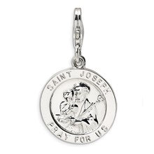 Amore La Vita Sterling Silver Saint Joseph Medal Charm hide-image