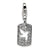 Amore La Vita Sterling Silver CZ Cut-out Dove/Peace Clip-on Charm hide-image