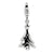 Amore La Vita Sterling Silver Rhodium 3-D Christmas Tree with Charm hide-image