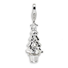 Amore La Vita Sterling Silver Swarovski Element Christmas Tree Charm hide-image