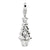 Amore La Vita Sterling Silver Swarovski Element Christmas Tree Charm hide-image