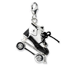 Amore La Vita Sterling Silver 3-D Enameled Roller Skate Charm hide-image