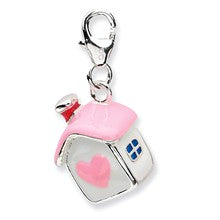 Amore La Vita Sterling Silver 3-D Enameled House Charm hide-image