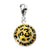 Click-on CZ Enamel Leopard Hat Charm in Sterling Silver