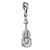 Amore La Vita Sterling Silver 3-D Antiqued Violin Charm hide-image