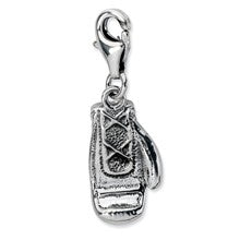 Amore La Vita Sterling Silver 3-D Antiqued Boxing Glove Charm hide-image