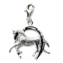 Amore La Vita Sterling Silver Horse and Shoe Charm hide-image