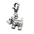 Amore La Vita Sterling Silver 3-D Antiqued Scottie Dog Charm hide-image