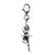 3-D Antiqued Ballerina Charm in Sterling Silver