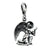 Antique Kneeling Angel Charm in Sterling Silver