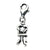 Amore La Vita Sterling Silver Antiqued Love Birds on Tree Limb Charm hide-image