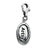 Antiqued ARTSY Charm in Sterling Silver