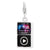 Enameled MP3 Player Charm in Sterling Silver