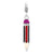 Enameled 3-D Pencil Charm in Sterling Silver