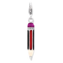 Amore La Vita Sterling Silver Enameled 3-D Pencil Charm hide-image