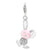 Amore La Vita Sterling Silver Enameled 3-D Bunny Charm hide-image