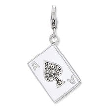 Amore La Vita Sterling Silver Enameled 3-D Ace Charm hide-image