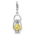 Amore La Vita Sterling Silver 3-D Enameled Old Fashioned Lantern Charm hide-image