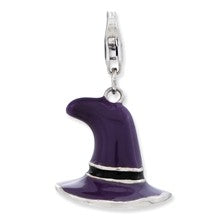 Amore La Vita Sterling Silver 3-D Enameled Witch Hat Charm hide-image
