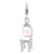 Amore La Vita Sterling Silver Enameled 3-D Vanity Chair Charm hide-image